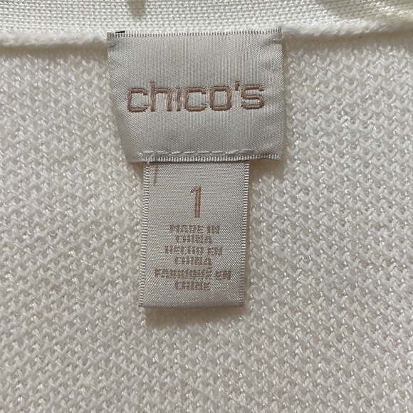 Chico’s Cream Off White Duster-longline Length Cardigan - Picture 6 of 12